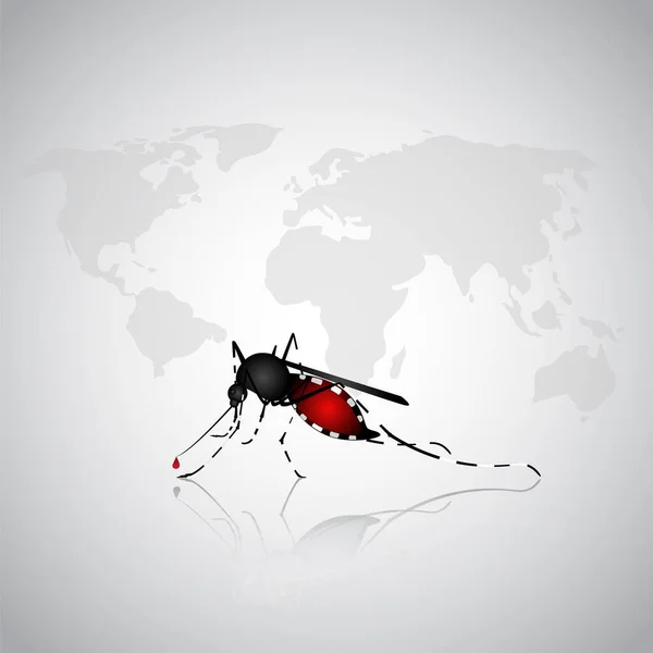 World Malaria Dag Concept Ontwerp Voor Malaria Dag Goed Voor — Stockvector