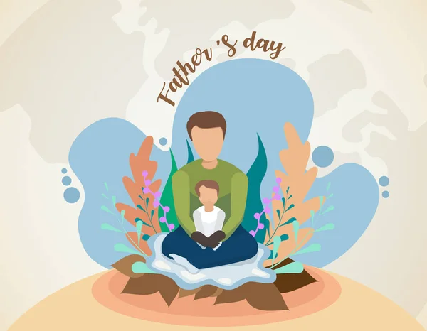 Feliz Concepto Del Día Del Padre Internacional Puede Utilizar Para — Vector de stock