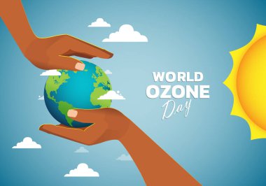 World Ozone Day Vector illustration for Poster, banner Design. clipart