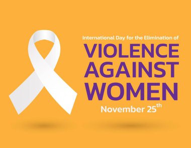 Eleme, şiddete karşı kadın için bir arka plan için uluslararası gün vektör çizim