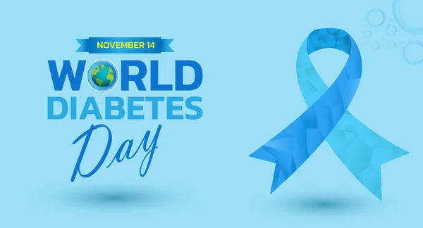 World Diabetes Day November Awareness Month World Diabetes Day Background — Stock Vector