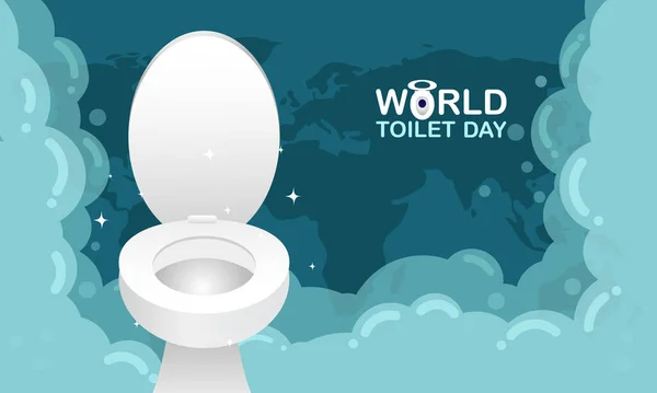Hari Toilet Dunia Vektor Ilustrasi Dari Hari Toilet Dunia - Stok Vektor