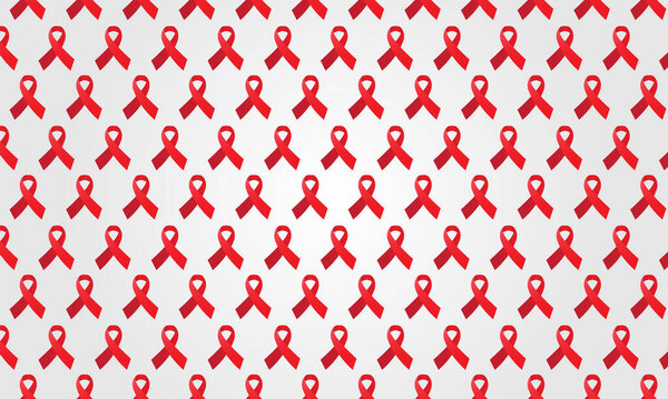 World AIDS Day Banner Background Illustration. Aids Awareness. World Aids Day concept. Red Ribbon. Vector illustration EPS10