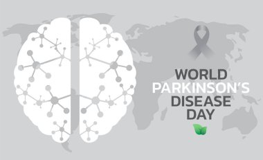 Dünya Parkinson Hastalıkları Günü. Tatil konsepti. Arkaplan, afiş, kart, metin yazımlı poster şablonu.