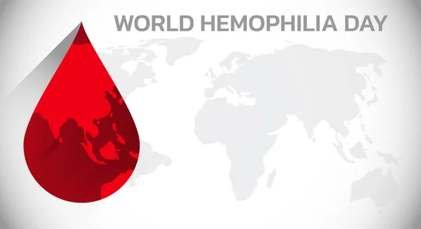 Всемирный День Гемофилии Отмечается Каждый Год Апреля Наследственное Кровотечение Котором — стоковый вектор