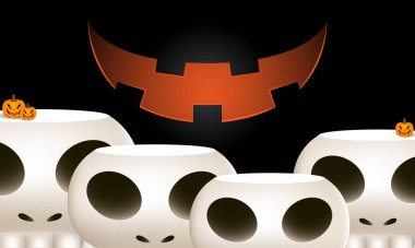 Cadılar Bayramı arkaplanı Cadılar Bayramı 'nda parti ve indirim. Mutlu Cadılar Bayramı afişleri..