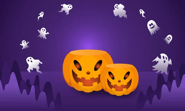 Halloween Background Για Ένα Πάρτι Και Πώληση Νύχτα Του Halloween — Διανυσματικό Αρχείο