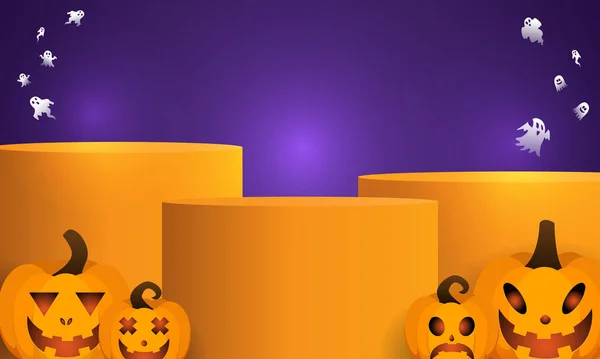 Halloween Hintergrund Für Eine Party Und Verkauf Der Halloween Nacht — Stockvektor