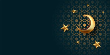 Ramazan kareem afiş arkaplan tasarımı illüstrasyonu.