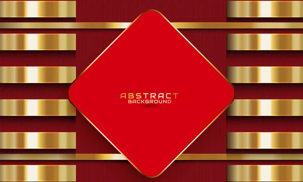 Luxus Roter Hintergrund Mit Goldenem Element — Stockfoto