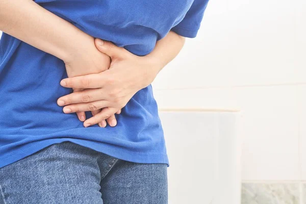 Suffer Menstruation Cramp Indigestion Gastrointestinal Dia — Stockfoto