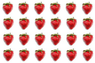 Kopya alanı olan çilek yaz konsepti arkaplanı