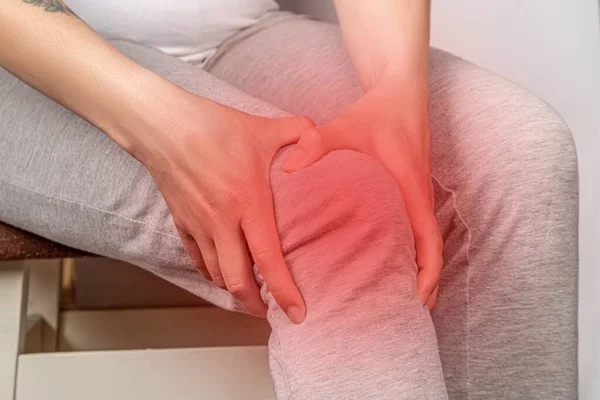 Knee Pain Leg Pain Concept — Stockfoto