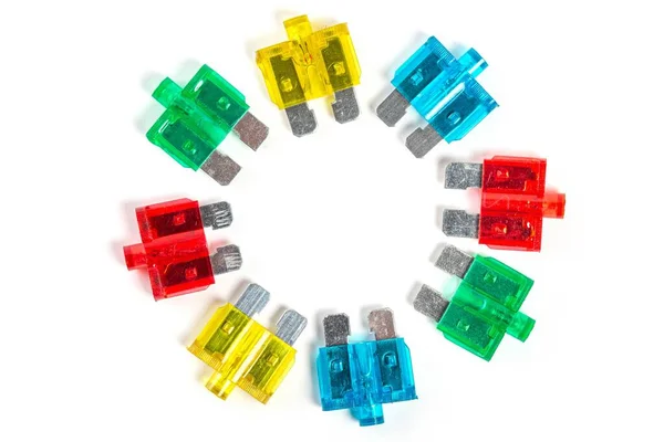 Fuses Laid Out Circle Top View — Foto Stock