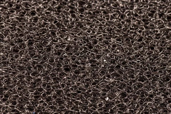 Текстура Черной Губки Тонко Диспергированный Фильтрующий Элемент — стоковое фото