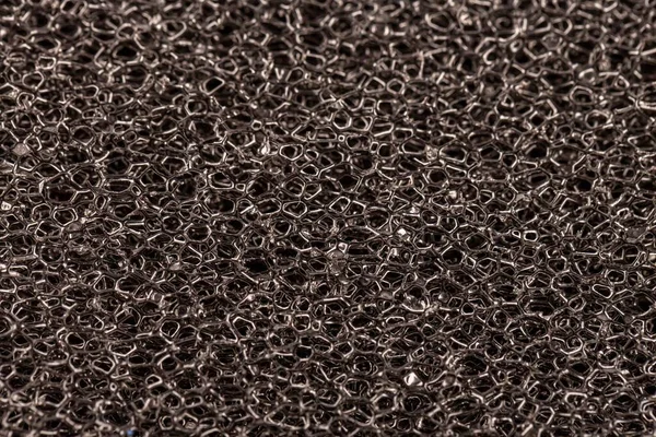 Texture Spugna Nera Elemento Filtrante Finemente Disperso — Foto Stock