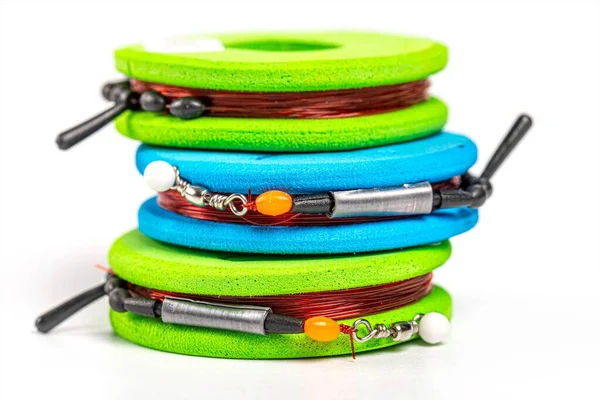 Balıkçılık malzemeleri beyaz, yakın çekim