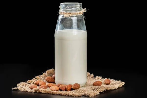Alternative Healthy Food Concept Almond Milk Nuts Dar — Foto de Stock