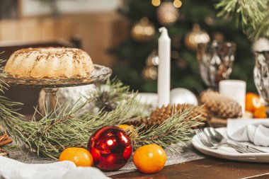 Noel ve yılbaşı tatili Tablo ayarı