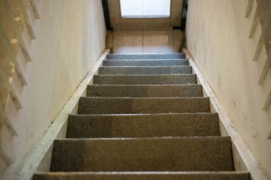 Stairs from first Floor to Ground Floor in an Old Building witho