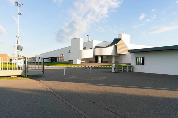 Security checkpoint and the inner campus of Vitra museum