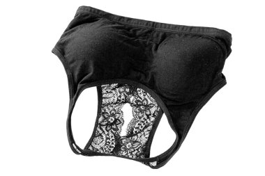 Cotton black bra for women with lace on the back