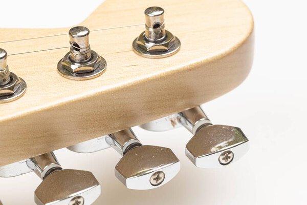Electric Guitar Head with Tuning Pegs