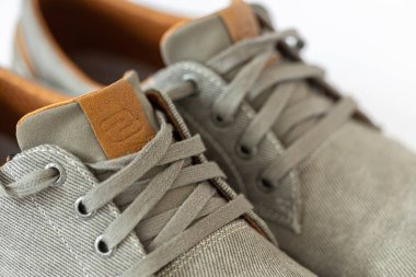 Mens Shoes Skechers logonun makro görüntüsü