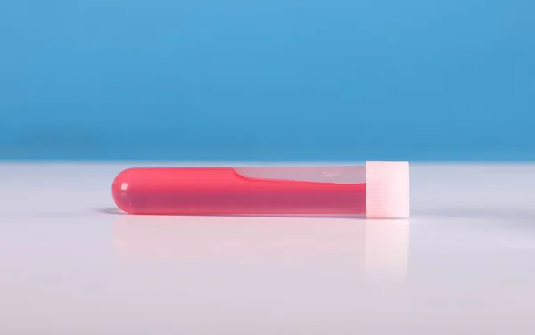 Red Blood Test Tube — Foto Stock