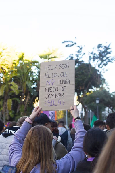 International Women Day Spain — Stock Photo, Image