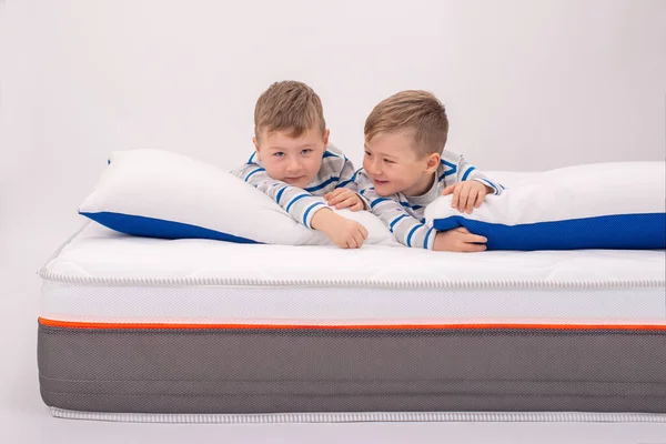 Twins Child Mattress Stock Photo