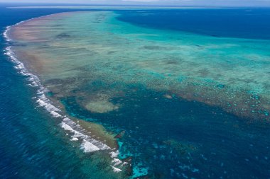 Great Barrier Reef havadan görünümü 
