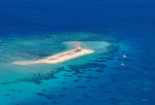 Michaelmas Cay Great Barrier Reef Aerial View Coral Reef Sea — Stockfoto