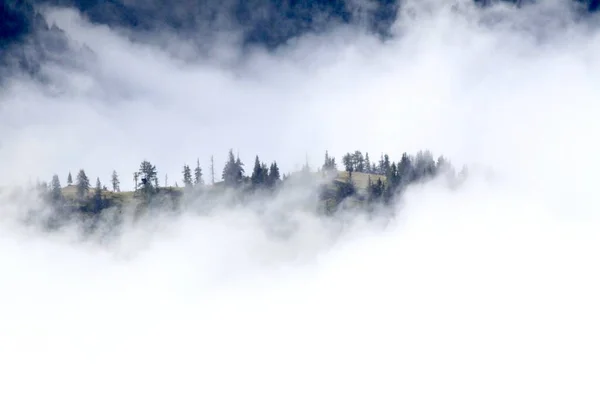 Ausztrián Alpes Fog Ban — Stock Fotó