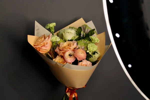 Diferentes Flores Quê Bouquet Com Flores Diferentes — Fotografia de Stock