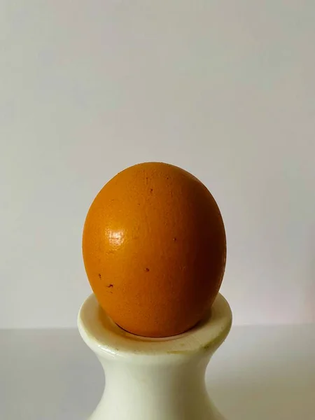 Egg Cup Simple Abstract Picture White Background — 스톡 사진