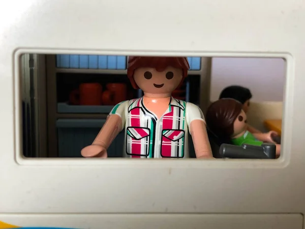 Juguetes Caracteres Playmobil Caravan Actividades — Foto de Stock