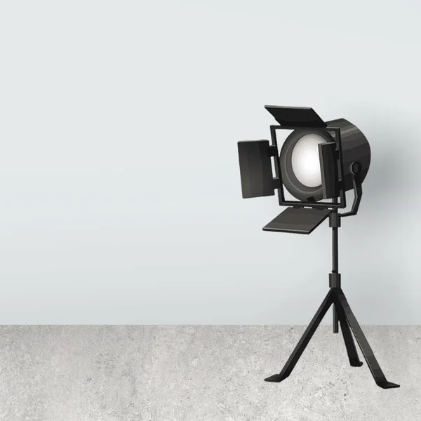 LIFESTYLE. COLORED ILLUSTRATION. REFLECTOR. FLASHLIGHT. COLORED BACKGROUND.