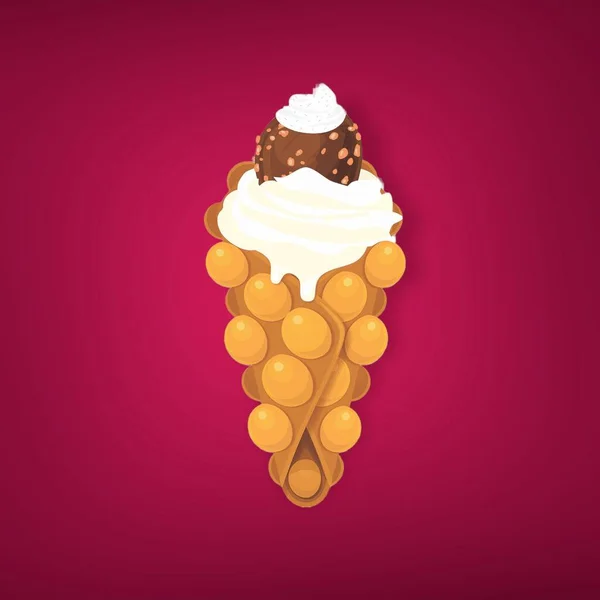 Lifestyle Illustration Colored Illustration Delicious Dessert Colored Background — Stockfoto