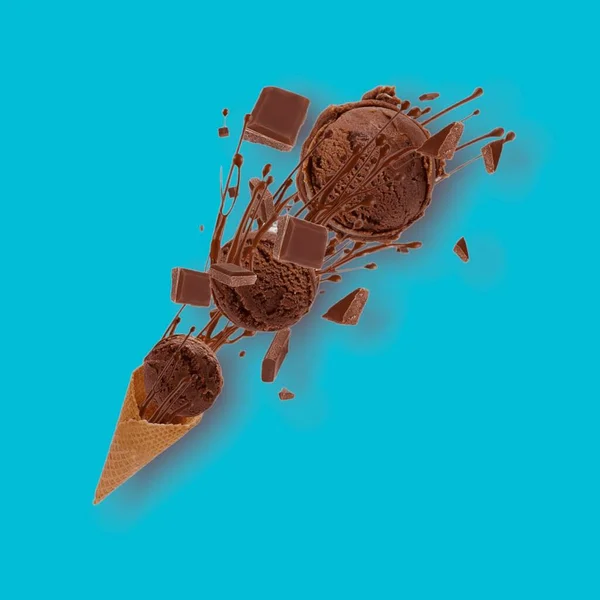  LIFESTYLE. ILLUSTRATION. COLORED ILLUSTRATION. DELICIOUS ICE CREAM. COLORED BACKGROUND.