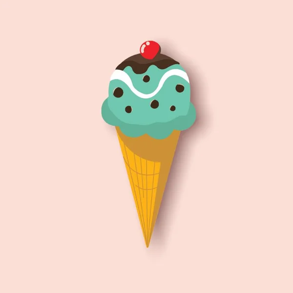 LIFESTYLE. ILLUSTRATION. COLORED ILLUSTRATION. DELICIOUS ICE CREAM. COLORED BACKGROUND.