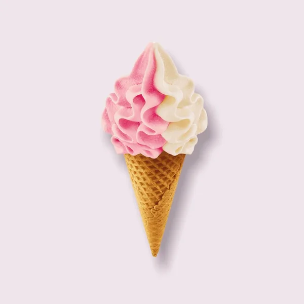Lifestyle Illustration Colored Illustration Delicious Ice Cream Colored Background — Zdjęcie stockowe