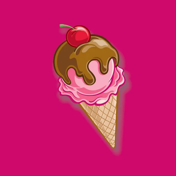 LIFESTYLE. ILLUSTRATION. COLORED ILLUSTRATION. DELICIOUS ICE CREAM. COLORED BACKGROUND.