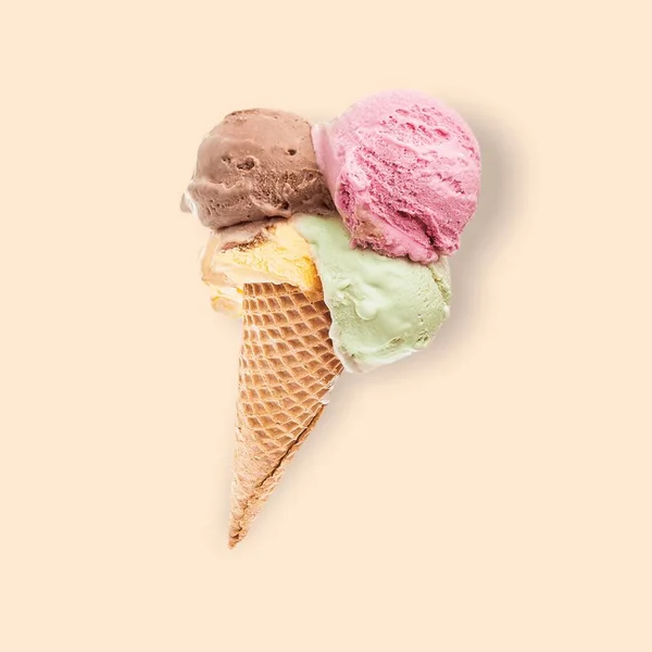 Lifestyle Illustration Colored Illustration Delicious Ice Cream Colored Background — Zdjęcie stockowe