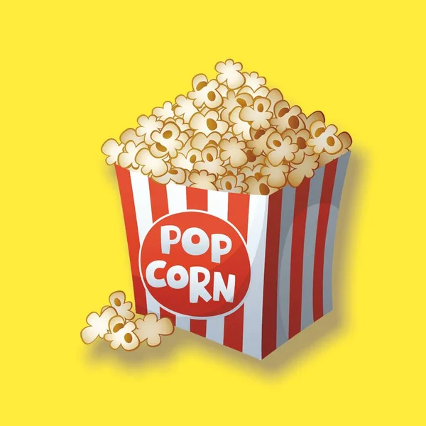 Lifestyle Popcorn Time Movie Cinema Diversified Colored Background — Fotografia de Stock