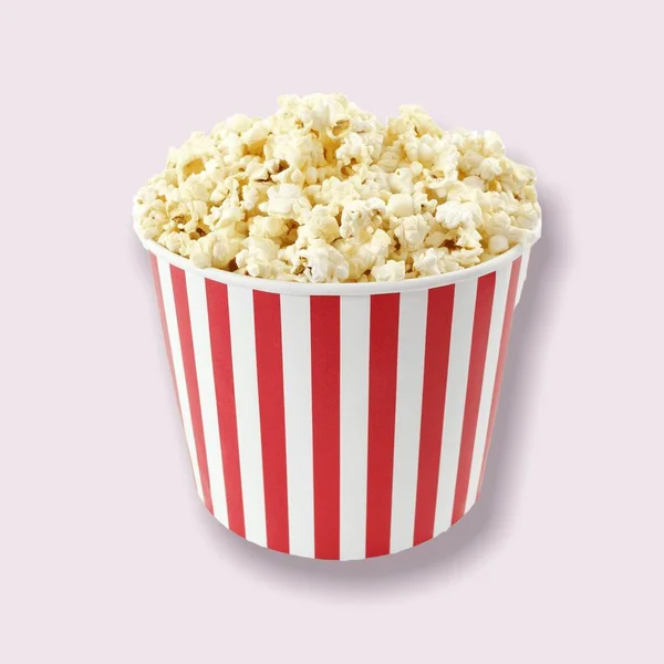 Lifestyle Popcorn Time Movie Cinema Diversified Colored Background — Photo