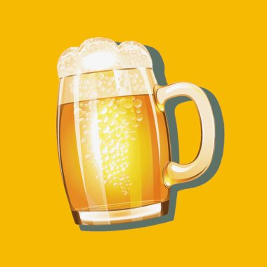 LIFESTYLE. DRINKS. ALCOHOL. BLOND BEER. COLORED BACKGROUND.