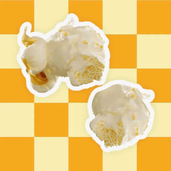 Lifestyle Food Snacks Popcorn Snack Cinema Movie Colored Background — Stock Fotó