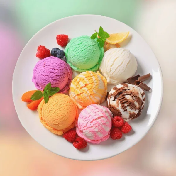 LIFESTYLE. ILLUSTRATION. COLORED ILLUSTRATION. DELICIOUS ICE CREAM. COLORED BACKGROUND.