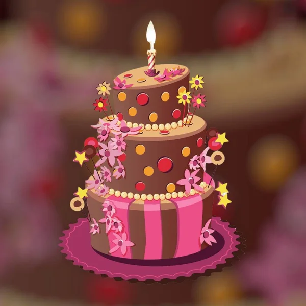 Lifestyle Delicious Snack Desert Cake Open Illustration Kitchen — Stock Photo, Image